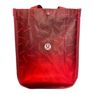 Lululemon Reusable Red Ombre Lunch and Storage Tote, New